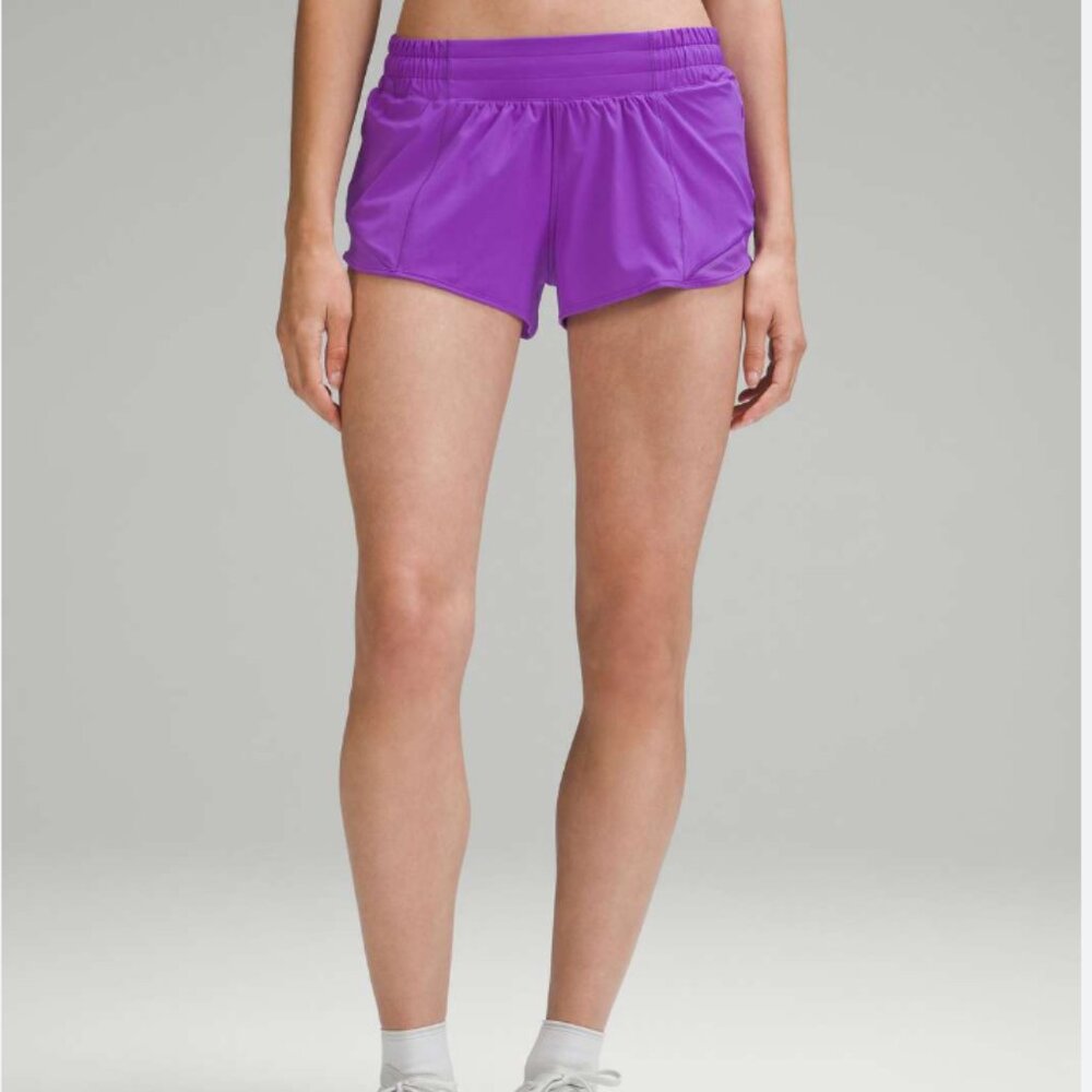 Lululemon Hotty Hot Low-Rise 2.5" Lined Short Atomic Purple